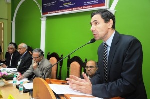 Mr. Carlos Duarte, Brazilian Ambassador in India addressing at the antional seminar on strategic options