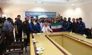 Monis Siddiqui along with other team members with Mr Tarun Gogoi CM, Assam