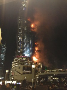 Fire in Dubai Hotel